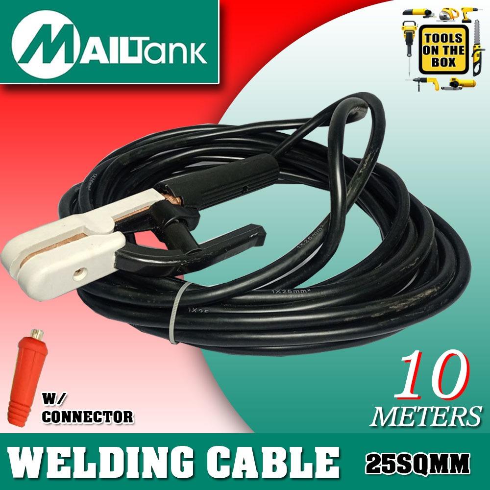 MailTank Welding Cable 10M with Welding Holder Clamp and Connector