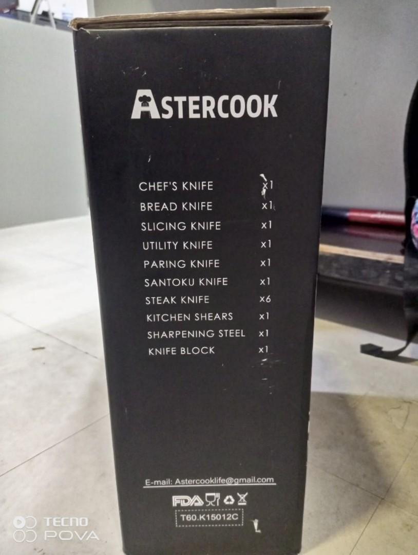 Astercook 15pcs. Kitchen knives setImage2