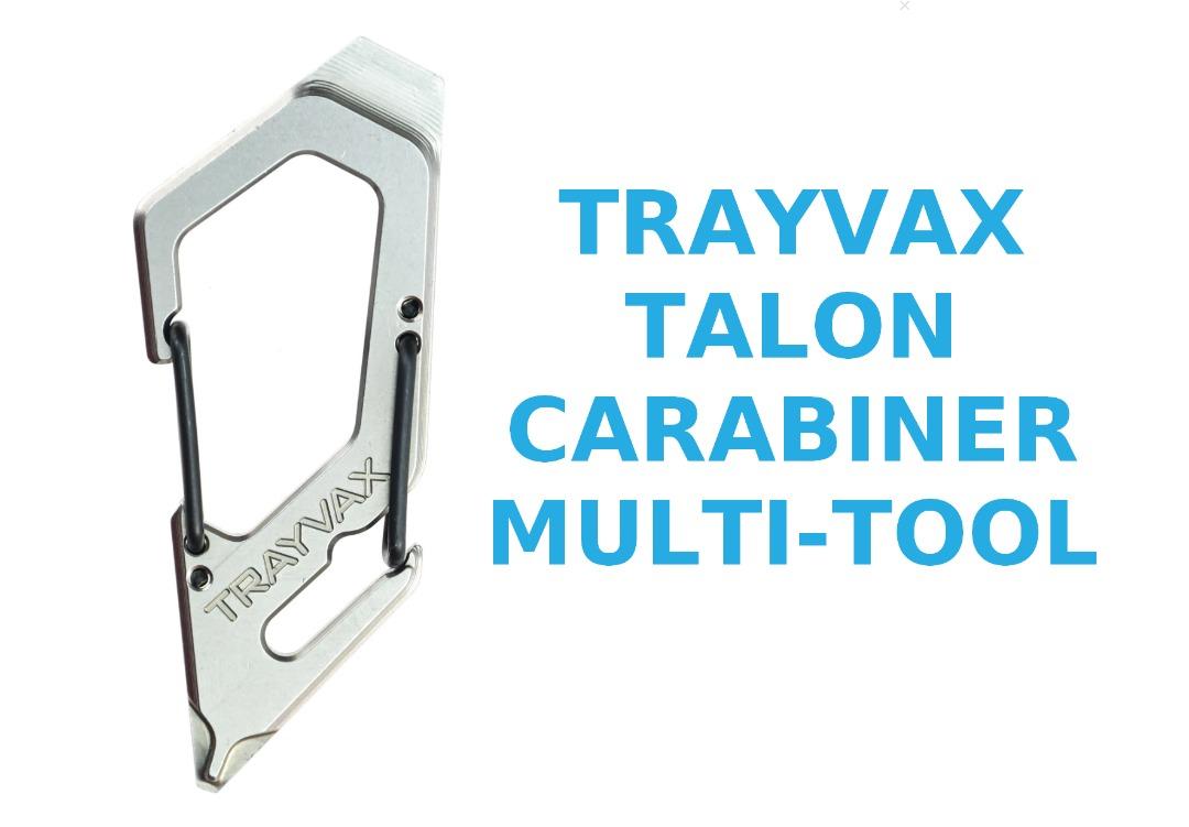 TRAYVAX TALON CARABINER MULTI-TOOL (420 Raw Stainless)Image3