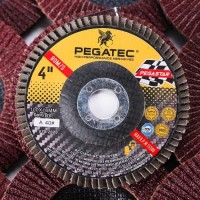 Pegatec Flap disc 4 inches Sanding Disc for Stainless Steel