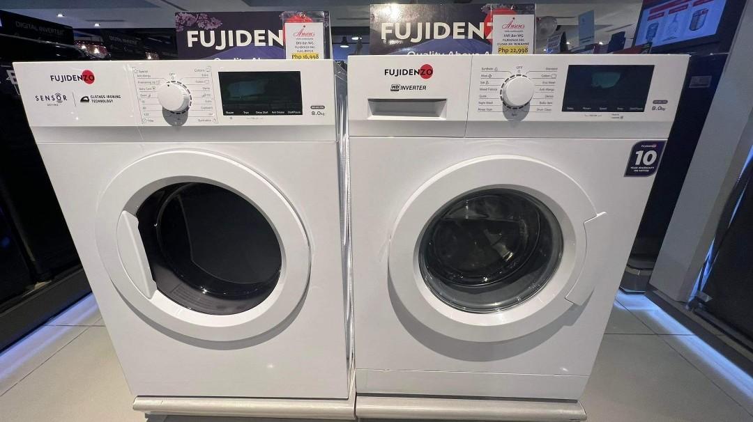 FUJIDENZO FRONTLOAD FULLY AUTOMATIC WASHING MACHINE INVERTER TYPE AND DRYER
