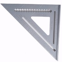 12-inch Triangle Square, Professional Aluminum Alloy Measuring Layout Tool,