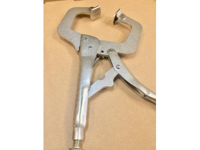 11 Inch Alloy Steel Vise Grip Welding Locking C Clamp PliersImage4