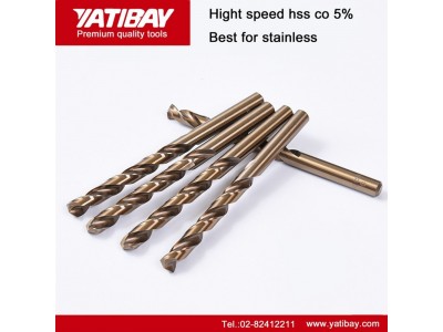 YATIBAY Drill Bits HSS Drill Bit High Speed Steel HSS-Co 5% cobalt For stainless metal etc.Image1