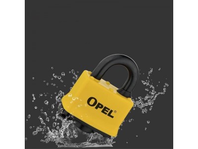 OPEL Waterproof Steel Padlock Yellow  Iron Padlock Premium Security Water Laminated Padlock WQC-30mmImage3