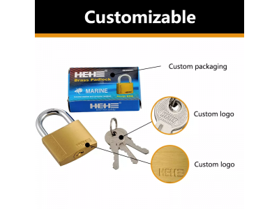 HEHE  Brass Padlock  Premium Security Middle Duty Brass Padlock MBE-20mmImage4