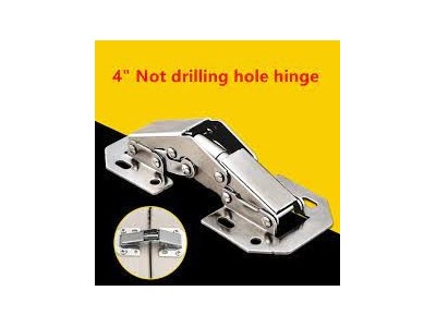 4 inch 90 Degree Not Drilling Hole Cabinet Hinge Bridge Shaped Spring Frog Furniture HingesImage1