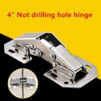 4 inch 90 Degree Not Drilling Hole Cabinet Hinge Bridge Shaped Spring Frog Furniture Hinges
