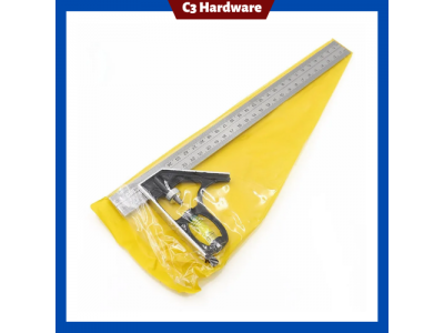 300mm Adjustable Combination Square Angle Ruler 45 / 90 Degree With Bubble Level MultifunctionalImage7