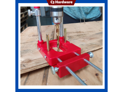 Woodworking Portable Drilling Locator,Precision Locator,Adjustable Drilling Guide Auto Line Drill GuImage2