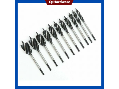 10-35mm Woodworking Twist Drill Bit High Speed Long Four-Slot Blade 6.35mm Shank Carbide Hole OpenerImage2