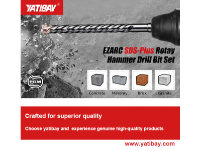 Yatibay Premium Quality SDS-Plus Hammer Drill Bit for Reinforced ConcreteMasonryMarble4-Cutter CarbiImage2
