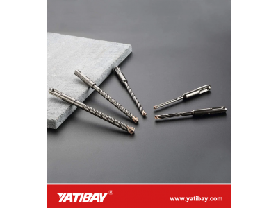 Yatibay Premium Quality SDS-Plus Hammer Drill Bit for Reinforced ConcreteMasonryMarble4-Cutter CarbiImage5