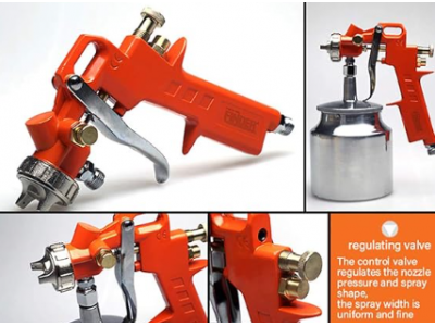 Finder Spray Gun with Adjustable Spray Pattern and Flow Easily Spraying and CleaningImage3