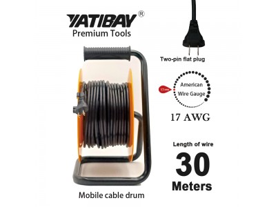 Yatibay Cable Winding Reel Wire Winding Reel Cable Storage Tray Mobile Cable ReelImage2