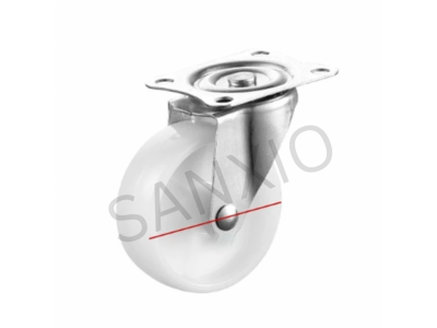 CASTER WHEEL FIXED PP WHITE FLAT 15INCH25INCHImage4