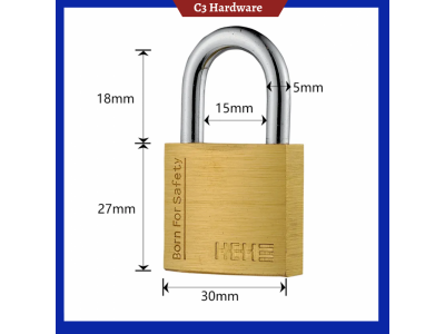 HEHE New Design Brass Door Lock Long Beam Padlock With Key For WholesalesImage3
