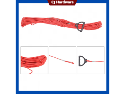 Nylon Measuring Towing Rope with Pull Ring Inside Steel Wire for ConstructionImage2